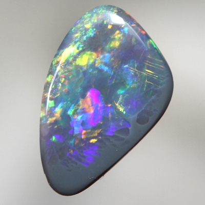 SOLID BLACK OPAL Bright Flame pattern
